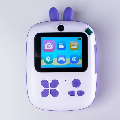 Mini Kids Portable Thermal Printer With Camera HURC10F - фотоапарат и безжичен термопринтер (лилав) 6