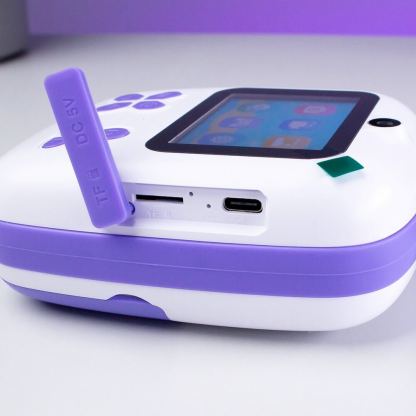 Mini Kids Portable Thermal Printer With Camera HURC10F - фотоапарат и безжичен термопринтер (лилав) 8