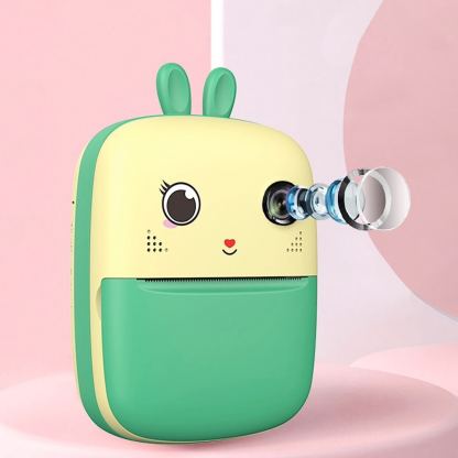 Mini Kids Portable Thermal Printer With Camera HURC10Z - фотоапарат и безжичен термопринтер (зелен) 14