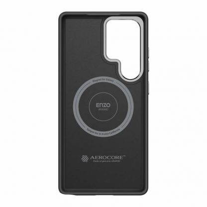 Spigen Enzo Aramid MagSafe Case - кевларен кейс с MagSafe за Samsung Galaxy S25 Ultra (черен)  3