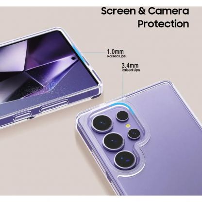 Tech-Protect Flexair Hybrid Case - хибриден удароустойчив кейс за Samsung Galaxy S25 Ultra (прозрачен)  3