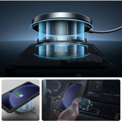 Tech-Protect Kevlar MagSafe Case - удароустойчив хибриден кейс с MagSafe за Samsung Galaxy S25 (черен) 5