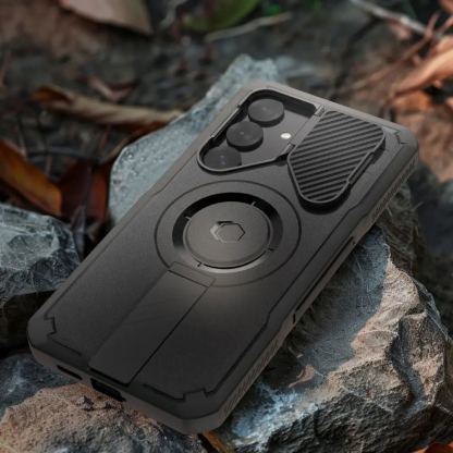 Tech-Protect Kevlar MagSafe Case - удароустойчив хибриден кейс с MagSafe за Samsung Galaxy S25 (черен) 6