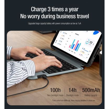 Nillkin Bumper Combo Keyboard Protective Case Backlit Version - удароустойчив кейс, с отделяща клавиатура и поставка за iPad Pro 13 (2024) 3