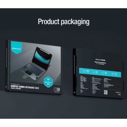 Nillkin Bumper Combo Keyboard Protective Case Backlit Version - удароустойчив кейс, с отделяща клавиатура и поставка за iPad Pro 13 (2024) 11