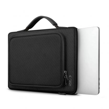 Tech-Protect Basic Laptop Bag 16 - елегантна чанта за MacBook Pro 15 и лаптопи до 16 инча (черен) 3