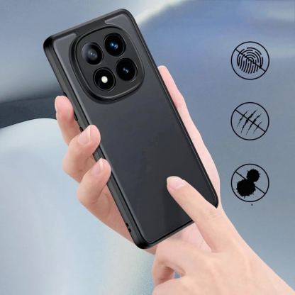 Tech-Protect MagMat Hybrid Case - хибриден удароустойчив кейс за Xiaomi Redmi Note 14 Pro 5G, Poco X7 5G (черен-прозрачен) 3
