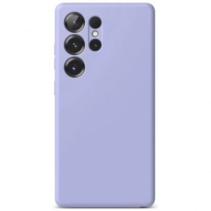 Ringke Liquid Silicone Magnetic Case - силиконов (TPU) калъф с MagSafe за Samsung Galaxy S25 Ultra (лилав) 3