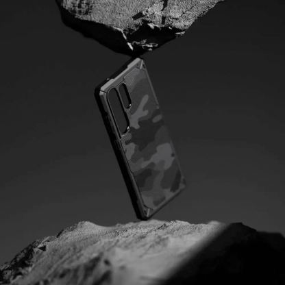 Ringke Rugged Gear Case - удароустойчив силиконов (TPU) калъф за Samsung Galaxy S25 Ultra (черен-камуфлаж) 5