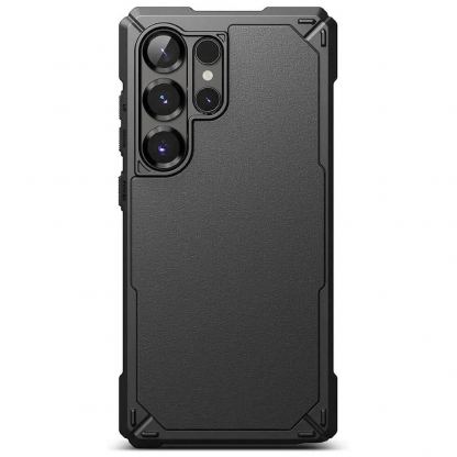 Ringke Rugged Gear Case - удароустойчив силиконов (TPU) калъф за Samsung Galaxy S25 Ultra (черен) 3