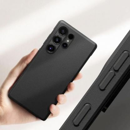 Ringke Onyx Case - силиконов (TPU) калъф за Samsung Galaxy S25 Ultra (черен) 5