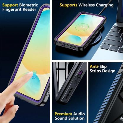 Tech-Protect Shellbox IP68 Waterproof Case - ударо и водоустойчив кейс за Samsung Galaxy S25 Plus (черен) 2