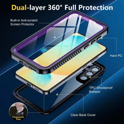 Tech-Protect Shellbox IP68 Waterproof Case - ударо и водоустойчив кейс за Samsung Galaxy S25 Plus (черен) 3