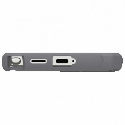 Urban Armor Gear Pathfinder Clear MagSafe Case - удароустойчив хибриден кейс с MagSafe и връзка за ръка за Samsung Galaxy S25 Ultra (сив-розов) 7