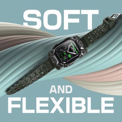 i-Blason SUPCASE Unicorn Beetle Ore Case - удароустойчив алуминиев кейс от най-висок клас с вградена каишка за Apple Watch 10 46мм (2024) (зелен) 2