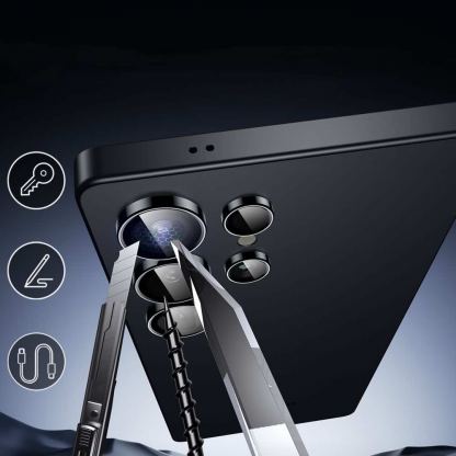 ESR Armorite Camera Lens Glass Protector - предпазни стъклени лещи за камерата на Samsung Galaxy S25 Ultra (прозрачен) 2