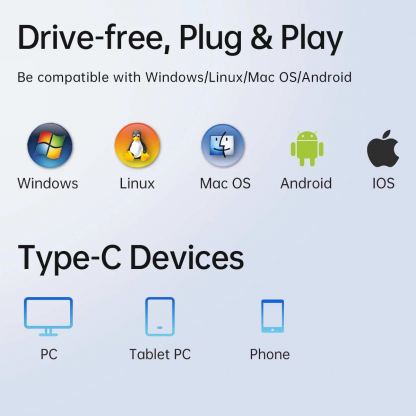 Orico 10in1 Multifunction USB-C 4K Hub (PW11-10P-SV-GY) - мултифункционален хъб за свързване на допълнителна периферия за компютри и лаптопи с USB-C порт (тъмносив) 14