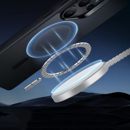 ESR Classic Hybrid HaloLock MagSafe Case - хибриден кейс с висока степен на защита с MagSafe за Samsung Galaxy S25 Ultra (черен-мат)  2