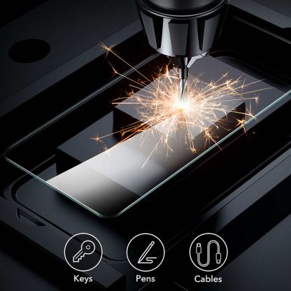 ESR Screen Shield 2.5D Tempered Glass 2 Pack - 2 броя стъклени защитни покрития за дисплея на Samsung Galaxy S25 Ultra (прозрачен) 5