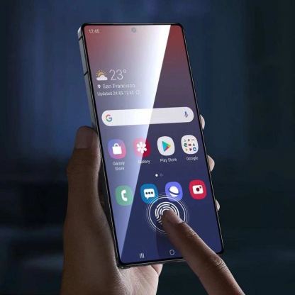 ESR Privacy Full Cover Tempered Glass - калено стъклено защитно покритие с определен ъгъл на виждане за дисплея на Samsung Galaxy S25 Ultra (черен-прозрачен) 5