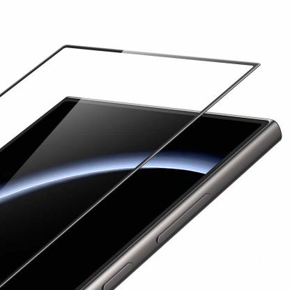 Benks Warrior HD Full Screen Tempered Glass - калено стъклено защитно покритие за дисплея на Samsung Galaxy S25 Ultra (черен-прозрачен) 3
