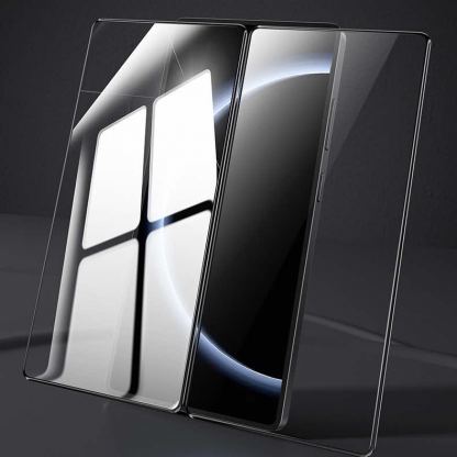 Benks Warrior HD Full Screen Tempered Glass - калено стъклено защитно покритие за дисплея на Samsung Galaxy S25 Ultra (черен-прозрачен) 7