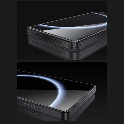 Benks Warrior HD Full Screen Tempered Glass - калено стъклено защитно покритие за дисплея на Samsung Galaxy S25 Ultra (черен-прозрачен) 10