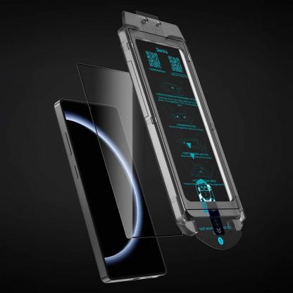 Benks Warrior HD Full Screen Tempered Glass - калено стъклено защитно покритие за дисплея на Samsung Galaxy S25 Ultra (черен-прозрачен) 11