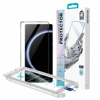 Benks Warrior HD Full Screen Tempered Glass - калено стъклено защитно покритие за дисплея на Samsung Galaxy S25 Ultra (черен-прозрачен) 12