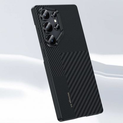 Benks Magnetic Armor Pro Montage Kevlar Metal Frame Case 600D+1500D - кевларен кейс с MagSafe за Samsung Galaxy S25 Ultra (черен) 7