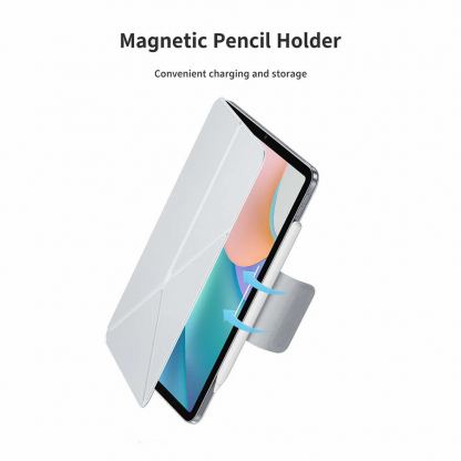 Benks Urban Magnetic Fold Case - магнитен полиуретанов калъф с поставка за iPad Pro 13 (2024) (бял) 8