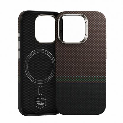 Benks Magnetic Armor Pro Kevlar Case 600D - удароустойчив кевларен кейс с MagSafe за iPhone 16 Pro (черен) 2