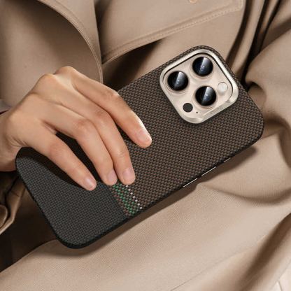 Benks Magnetic Armor Pro Kevlar Case 600D - удароустойчив кевларен кейс с MagSafe за iPhone 16 Pro (черен) 8