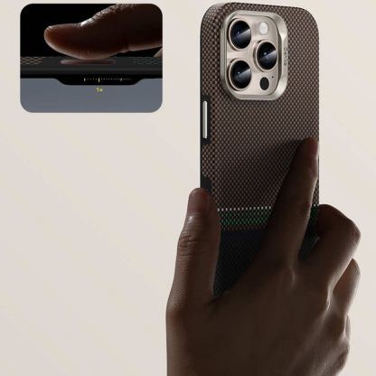 Benks Magnetic Armor Pro Kevlar Case 600D - удароустойчив кевларен кейс с MagSafe за iPhone 16 Pro (черен) 10