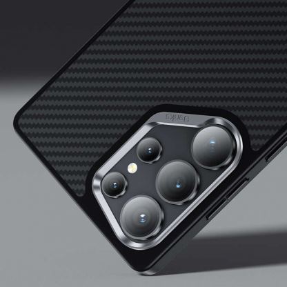 Benks Magnetic Armor Pro Kevlar Case 600D - удароустойчив кевларен кейс с MagSafe за Samsung Galaxy S25 Ultra (черен) 8