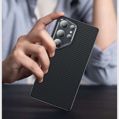 Benks Magnetic Armor Pro Kevlar Case 600D - удароустойчив кевларен кейс с MagSafe за Samsung Galaxy S25 Ultra (черен) 10