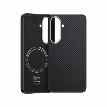 Benks Magnetic Armor Pro Kevlar Case 600D - удароустойчив кевларен кейс с MagSafe за Samsung Galaxy S25 Plus (черен) 2