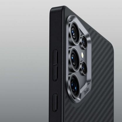 Benks Magnetic Armor Pro Kevlar Case 600D - удароустойчив кевларен кейс с MagSafe за Samsung Galaxy S25 Plus (черен) 9