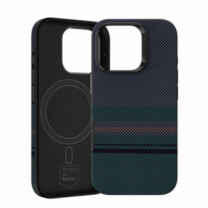 Benks Magnetic Armor Pro Aurora Kevlar Case 600D - удароустойчив кевларен кейс с MagSafe за iPhone 16 Pro (черен) 2