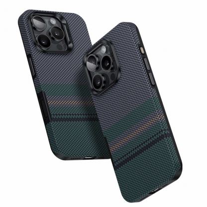 Benks Magnetic Armor Pro Aurora Kevlar Case 600D - удароустойчив кевларен кейс с MagSafe за iPhone 16 Pro (черен) 4