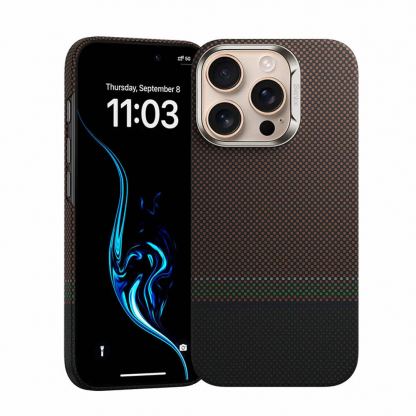 Benks Magnetic Armor Air Prestige Kevlar Case 600D - кевларен кейс с MagSafe за iPhone 16 Pro Max (кафяв) 2