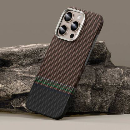 Benks Magnetic Armor Air Prestige Kevlar Case 600D - кевларен кейс с MagSafe за iPhone 16 Pro Max (кафяв) 7