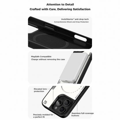 Benks Magnetic Dynamic Minimalist Case - хибриден удароустойчив кейс с MagSafe за iPhone 16 Pro Max (черен) 5