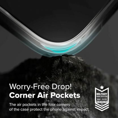 Ringke Fusion Case - хибриден кейс с висока степен на защита за iPhone 16e (прозрачен-мат)  7