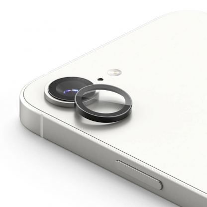 Ringke Camera Lens Frame Glass Protector 2 Pack - 2 комплекта предпазни стъклени лещи за камерата на iPhone 16e (2025) (черен) 3