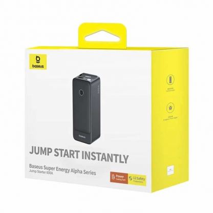 Baseus Super Energy Alpha Car Jump Starter 6000 mAh (C00259200121-00) - външна батерия 6000 mAh с фенер и JumpStarter за автомобил (черен) 11