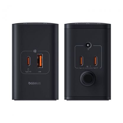 Baseus Digital Charger GaN 240W (P10163901113-00) - захранване за ел. мрежа за лаптопи, смартфони и таблети с USB-A и 3xUSB-C изходи с технология за бързо зареждане (черен)  6