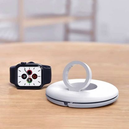 Baseus Apple Watch Charger Holder (ACSLH-01) - поликарбонатова поставка за Apple Watch (бял) 7