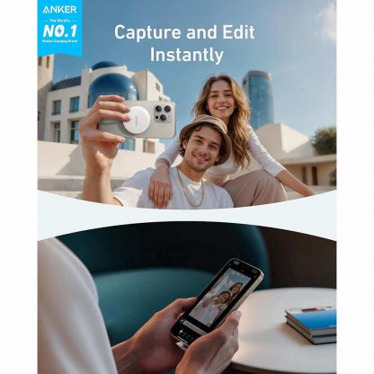 Anker MagGo USB-C Card Reader - четец за microSD и SD карти памет за iPhone с USB-C и MagSafe и други мобилни устройства с USB-C порт (бял) 5