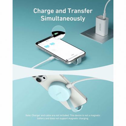 Anker MagGo USB-C Card Reader - четец за microSD и SD карти памет за iPhone с USB-C и MagSafe и други мобилни устройства с USB-C порт (бял) 6
